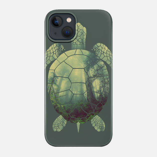 forest turtle - Turtle Power - Phone Case