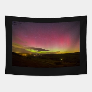 Aurora Borealis Northern Lights Over Barden Yorkshire Dales 2562 Tapestry