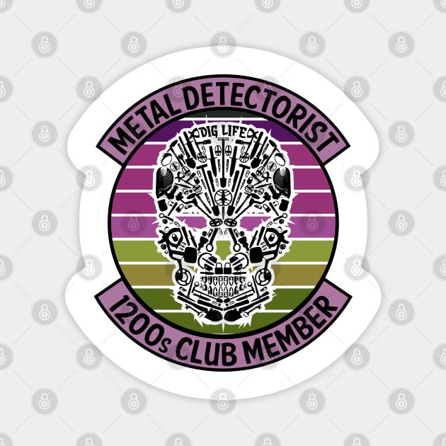 Metal Detectorist - 1200s Club Member Magnet by Windy Digger Metal Detecting Store