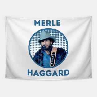 merle haggard  || blue grey Tapestry