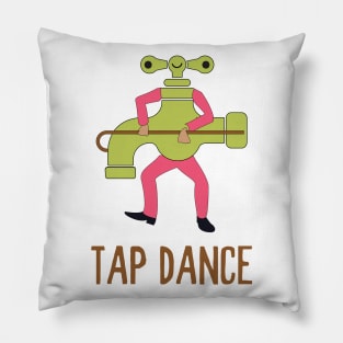 Funny Tap Dance Dancing Tap Dancer Pun Jokes Humor Pillow