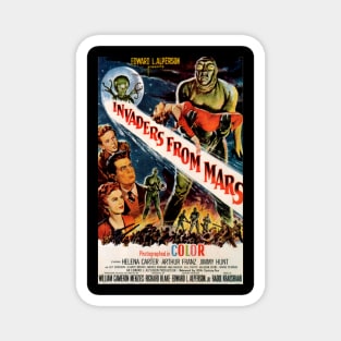 Classic Science Fiction Movie Poster - Invaders From Mars Magnet