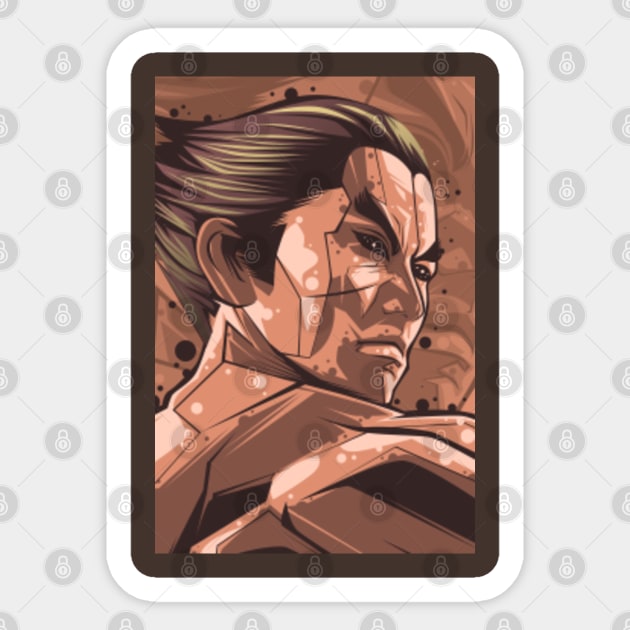 Kazuya Mishima Stickers for Sale