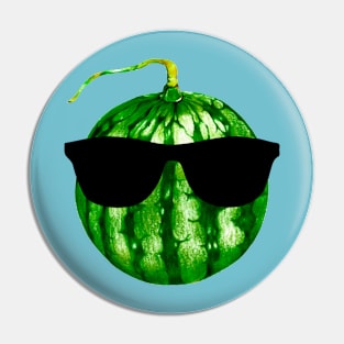 Cool Watermelon with Sunglasses Pin