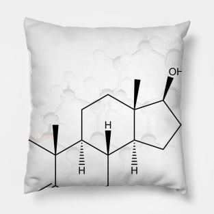 Testosterone Molecule Pillow