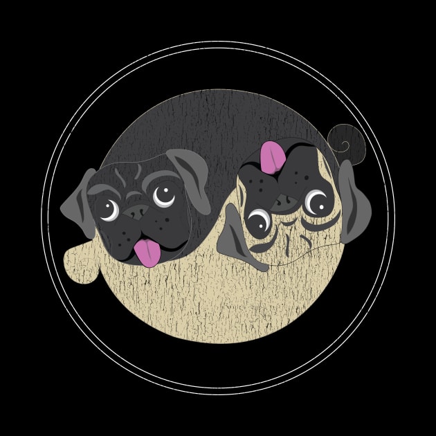 Yin Yang Pug Lover Zen Shirt by bbreidenbach