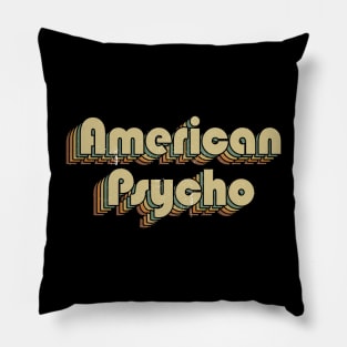 Distressed Psycho Vintage Letters Name Pillow