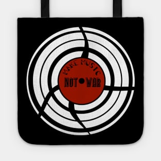 Make Music Not War (Light) Tote