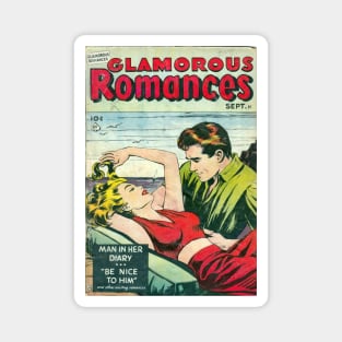 Vintage Romance Comic Book Cover - Glamorous Romances Magnet