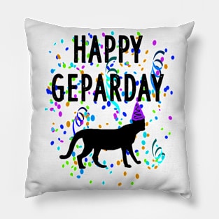 Fröhlicher Geparden Tag Geparday Motiv Print Pillow