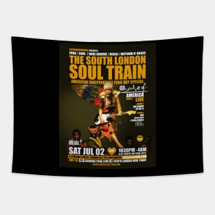 POSTER - THE SOUTH LONDON - SOUL TRAIN - OMEARA Tapestry