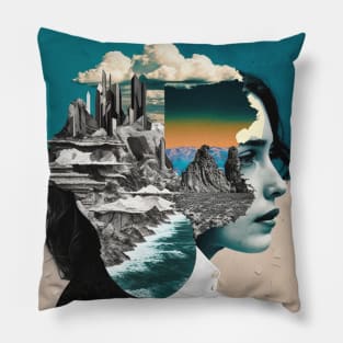 Surreal Collage #6 Pillow