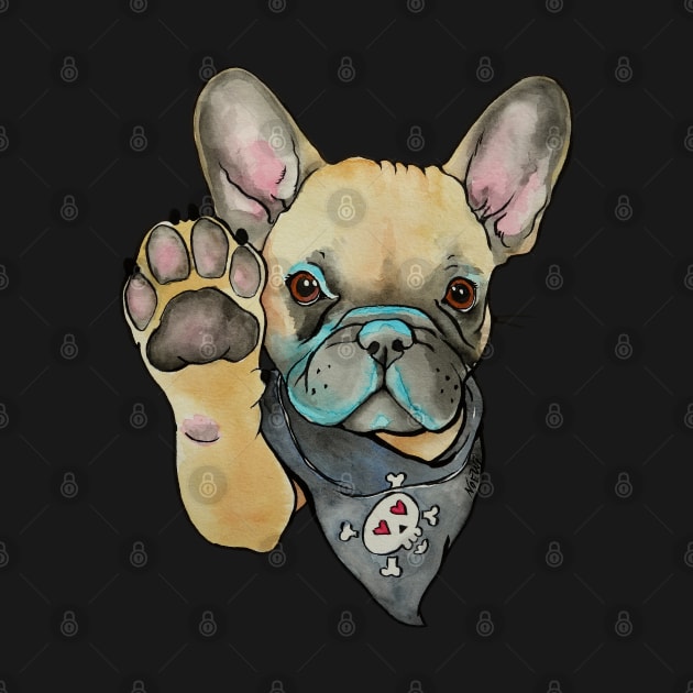 High Five French Bulldog Fawn by Noewi