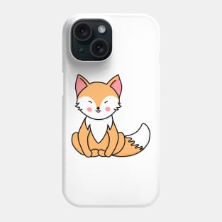 Cute yoga fox Phone Case