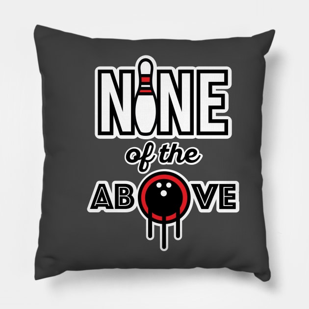 Bowling Team logo Pillow by lavdog