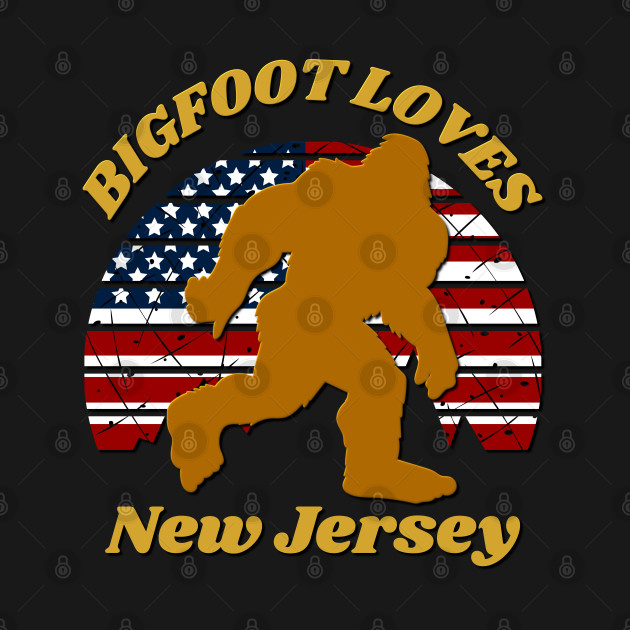 Bigfoot loves America and New Jersey too by Scovel Design Shop