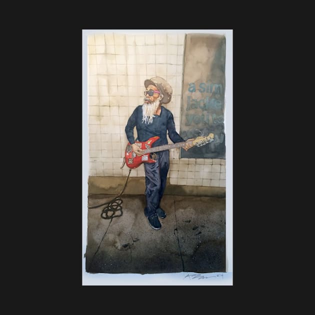 Street Performer art print by Keithhenrybrown