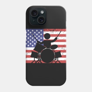 United States Flag & Drummer Phone Case
