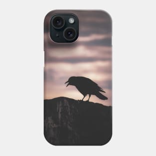 Crow silhouette Phone Case