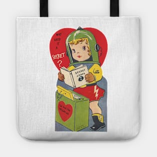 Valentine—Secret Code Space Girl Tote