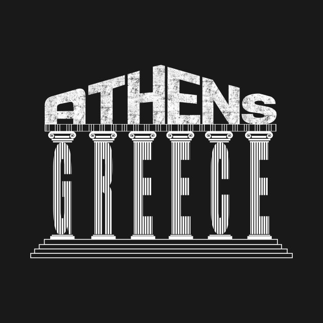 Athens Acropolis Greece Typography Souvenir by peter2art