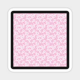 PINK 60S RETRO FLORALS Magnet