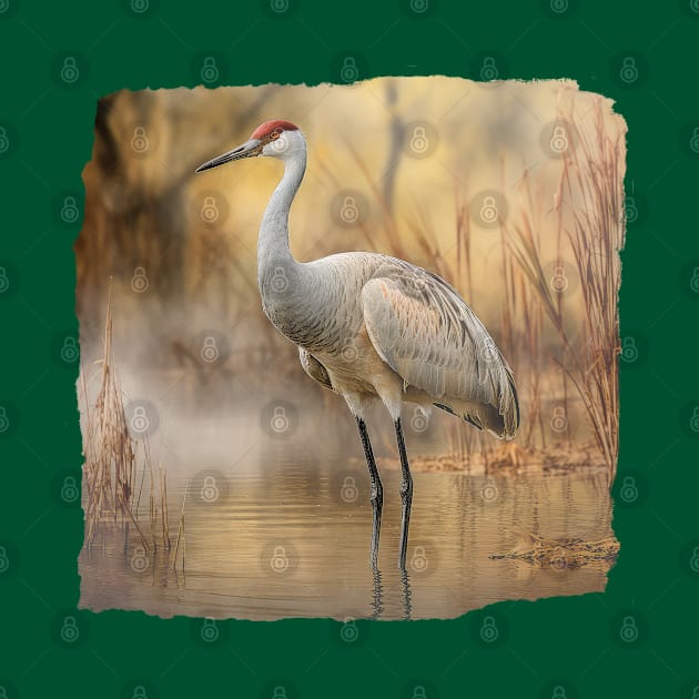 Sandhill Crane 01 by Elisabeth Lucas