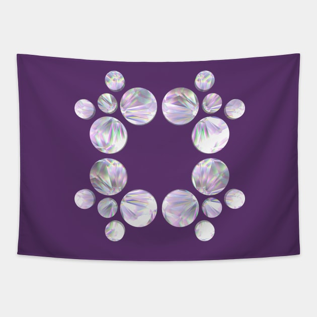 Diamond Circles Pattern Tapestry by LaurenPatrick