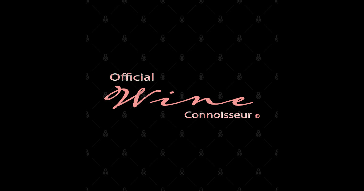 Official Wine Connoisseur Wine Lover Sticker TeePublic