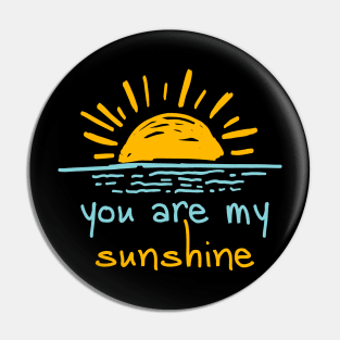 You are my sunshine happy sun and watercolor daily life Pin