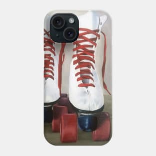 Retro Roller Skates - oil painting Phone Case