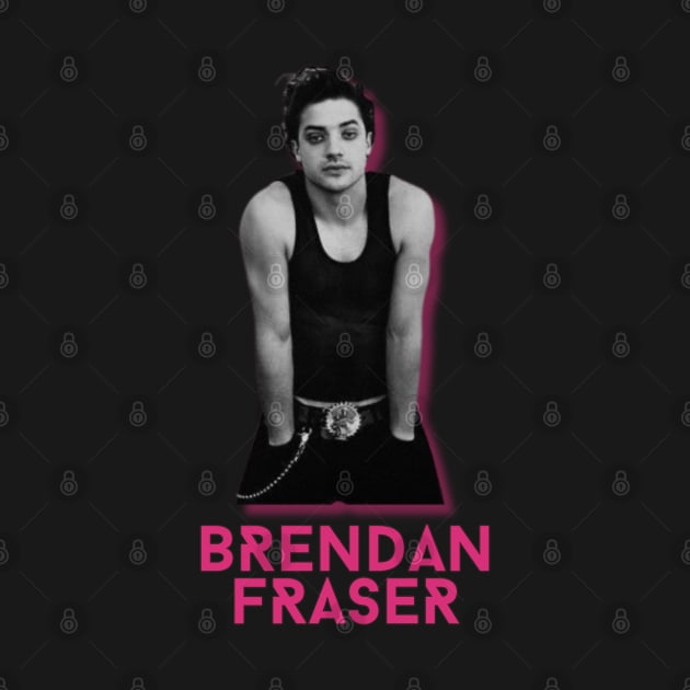 Brendan fraser\\retro fan art by MisterPumpkin