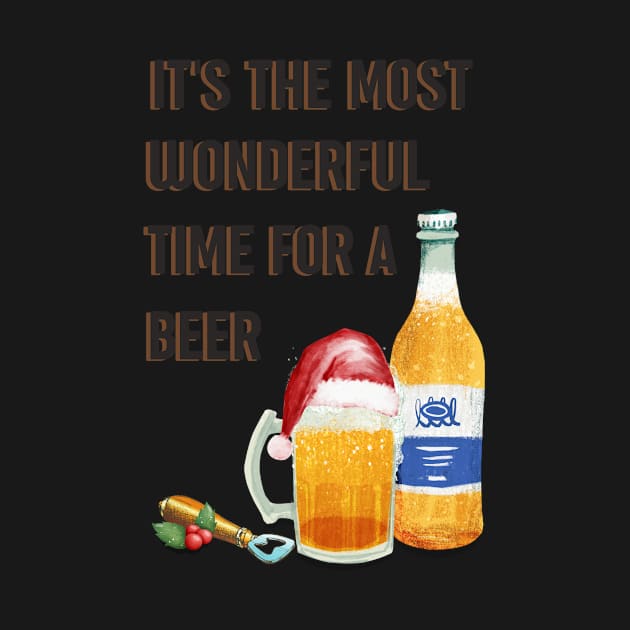 Alternative Christmas design - wonderful time for a beer by OYPT design