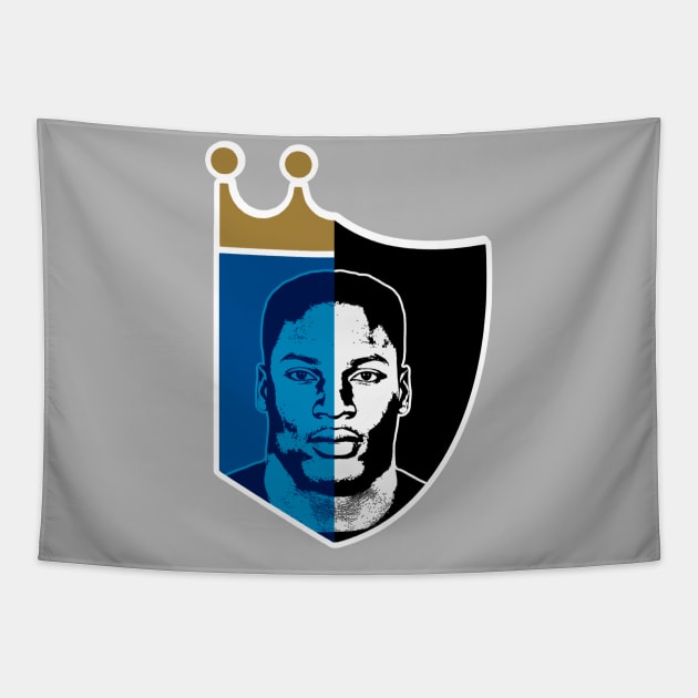 BO JACKSON Teams Silhouette Tapestry by darklordpug