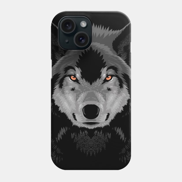 Amazing  shadow wolf Phone Case by albertocubatas