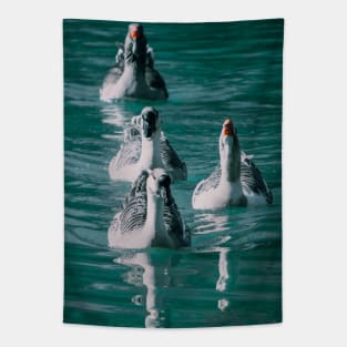 Lake Geese Wildlife Nature Photography Tapestry