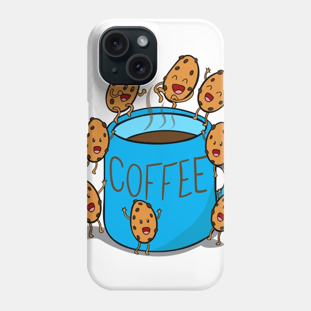 Coffee break Phone Case by Plushism