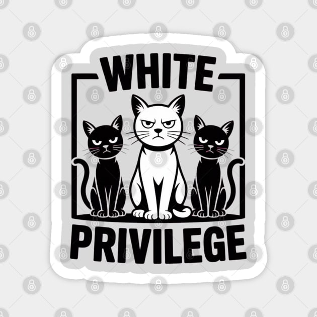 White-Privilege Magnet by Creatifly Graphic Tees