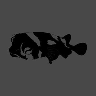 Porcupinefish (Diodon liturosus) silhouette T-Shirt