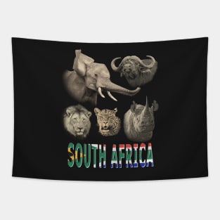 South Africa Big Five Africa Safari Tapestry