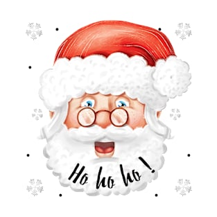 Cheerful Santa's Laughter - Festive Joy Collection T-Shirt