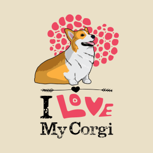 I Love My Corgi T-shirt T-Shirt