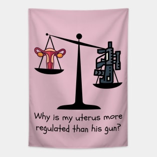 Gun Control Not Uterus Control Tapestry