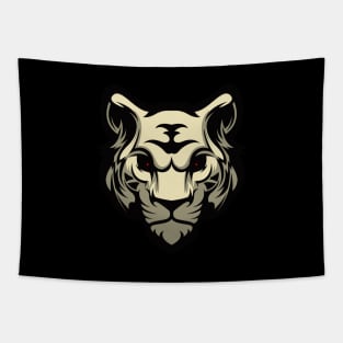 Silver Tiger Tapestry