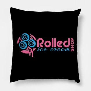 Rolled Ice Cream Shop Pillow