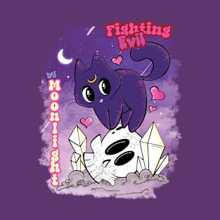 Fighting Evil By Moonlight T-Shirt