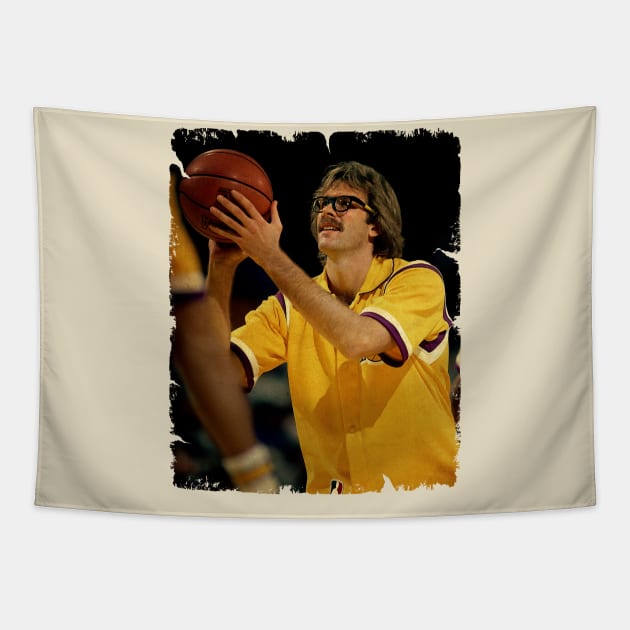 Kurt Rambis - Vintage Design Of Basketball Tapestry by JULIAN AKBAR PROJECT