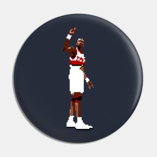 Dikembe Mutombo Hawks Pixel Deny Pin