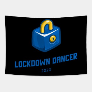 Corona virus 2020 Lockdown Dancer Blue Tapestry