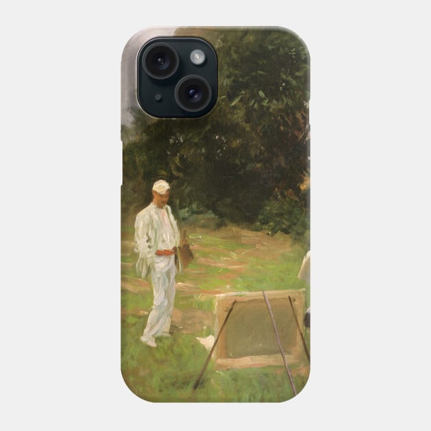 Dennis Miller Bunker Painting at Calcot by John Singer Sargent Phone Case by MasterpieceCafe